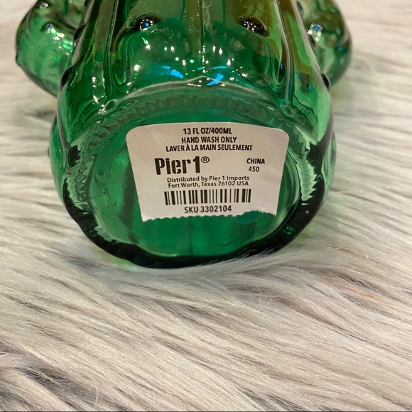 ❌SOLD❌ Pier 1 | Glass Cactus Tumbler with Lid 🌵 - Picture 5 of 5